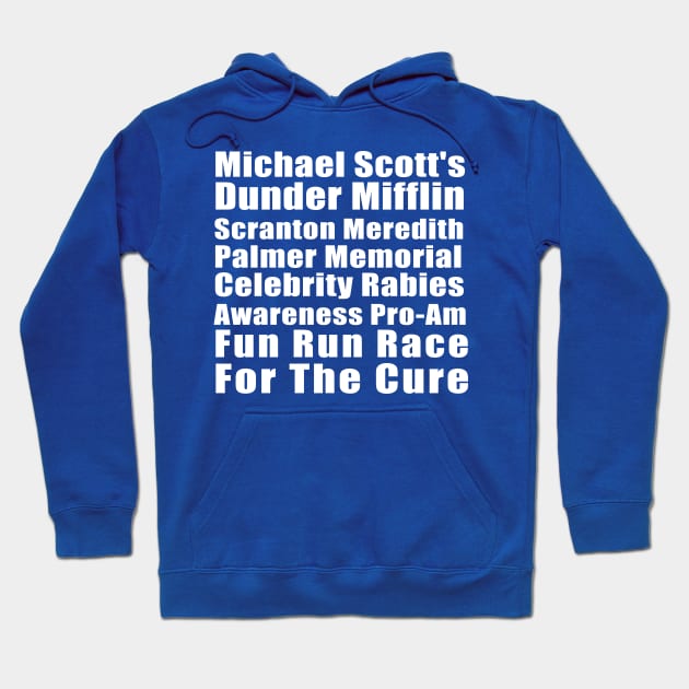 Michael Scott's Dunder Mifflin Fun Run Hoodie by tvshirts